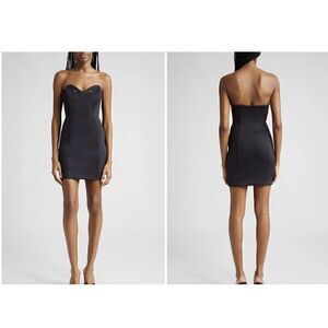 $450 NWT’S Mother of All Skye Cutout Strapless Minidress in Black Size Large